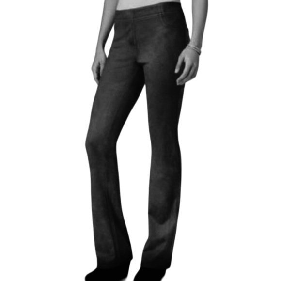 NWT Style & Co. Faux Suede Leather Pants. Size 10. Dark Grey. - Picture 2 of 6
